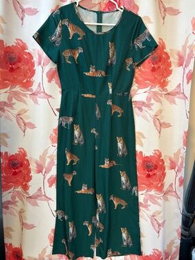 Tiger print jumpsuit